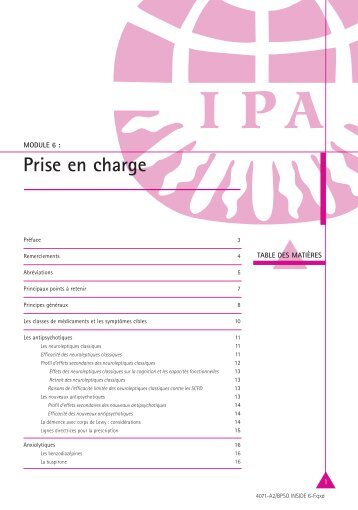 Prise en charge - International Psychogeriatric Association