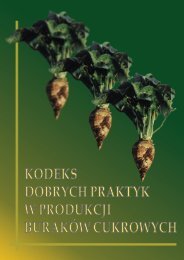 kodeks dobrych praktyk w produkcji burakÃ³w cukrowych - Instytut ...