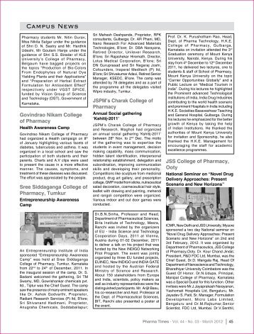Campus News - Indian Pharmaceutical Association