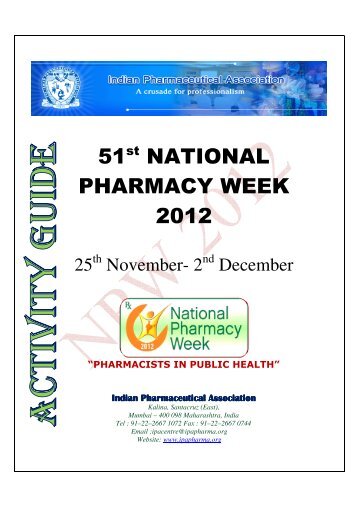 Activity Guide - Indian Pharmaceutical Association