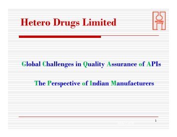 Hetero Drugs Limited - Indian Pharmaceutical Association