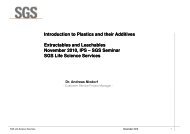 Introduction to Plastics and their Additives Extractables and - Indian ...