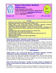 Drug Information Bulletin - Indian Pharmaceutical Association
