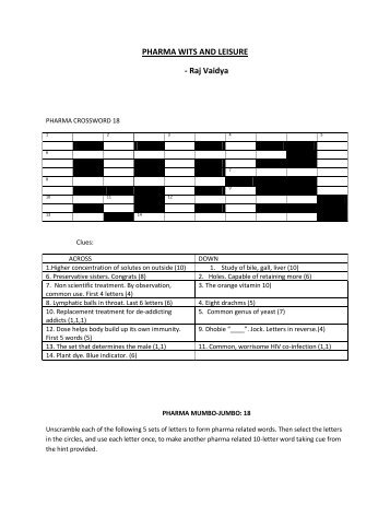 PHARMA WITS AND LEISURE - Indian Pharmaceutical Association