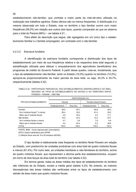 DiagnÃ³stico socioeconÃ´mico do TerritÃ³rio Norte Pioneiro - Ipardes