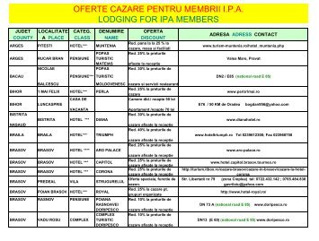 OFERTE cazare 2011 222 - IPA Romania