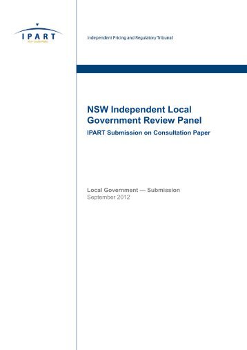 NSW Independent Local Government Review Panel - September 2012