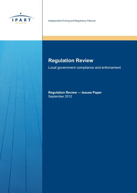 Regulation Review - IPART - NSW Government
