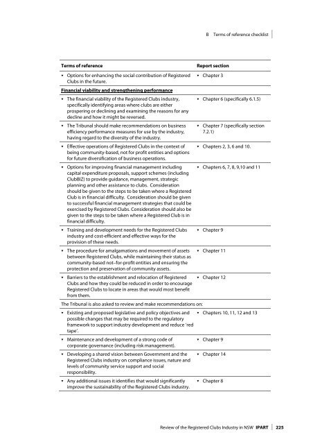 Review of the Registered Clubs Industry in NSW - Clubs NSW