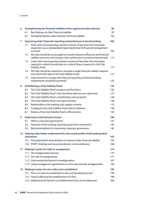 Review of the Registered Clubs Industry in NSW - Clubs NSW