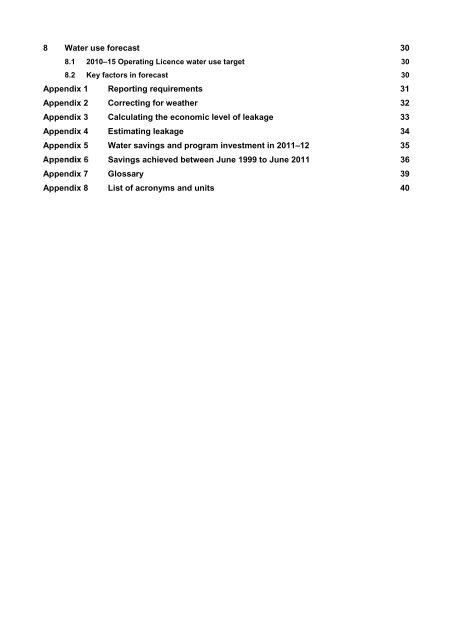 Sydney Water Operational Audit 2011/2 - IPART - NSW Government