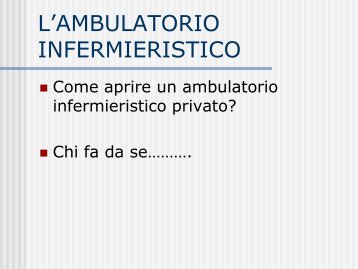 Ambulatorio Infermieristico - Collegio IP.AS.VI. di Brescia