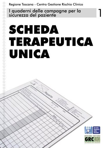 SCHEDA TERAPEUTICA UNICA - Regione Toscana