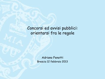 Adriano Fenotti - Collegio IP.AS.VI. di Brescia