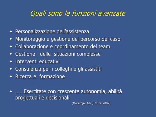 Prof.ssa Luisa Saiani Professione infermieristica e Formazione