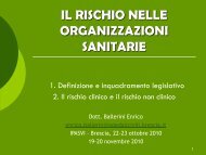 Ballerini Enrico IL RISCHIO NELLE ORGANIZZAZIONI SANITARIE