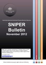 Sniper Bullitin 11-2012 - IP Australia