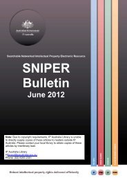 SNIPER Bulletin 2012-06 - IP Australia