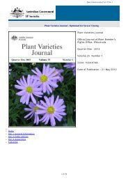 Plant Varieties Journal - IP Australia