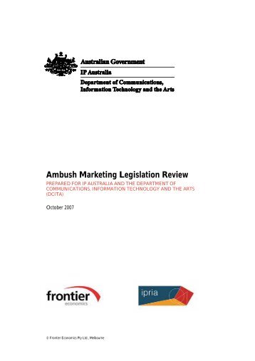 Ambush Marketing Legislation Review - IP Australia