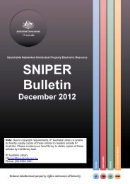 SNIPER Bulletin 2012-12 - IP Australia