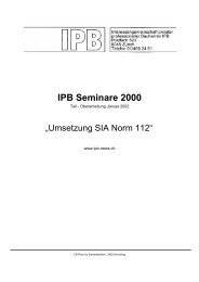 IPB Seminare 2000 - IPB Interessengemeinschaft privater ...
