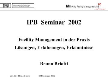 IPB Weiterbildung - IPB Interessengemeinschaft privater ...