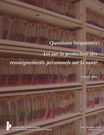 Loi sur la protection des renseignements personnels sur la santé