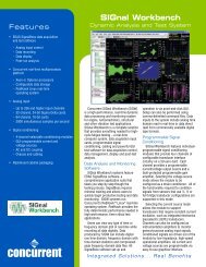 Signal Workbench - Concurrent Computer Corporation