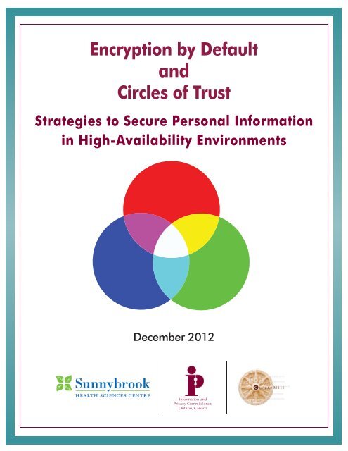 Encryption by Default and Circles of Trust: Strategies to Secure ...