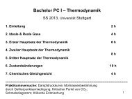 Folien Thermodynamik - UniversitÃ¤t Stuttgart