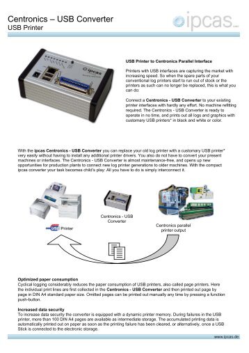 Centronics - USB Converter USB Printer - ipcas