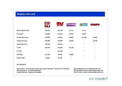 BRAND TV Times BRAND TV Times âA much ... - IPC | Advertising