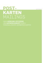 Post- Karten Mailings