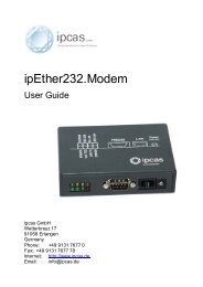 ipEther232.Modem - The RS232/Ethernet Modem - TCP/IP ... - ipcas