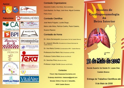 Beira Interior SessÃµes de Cardiopneumologia da
