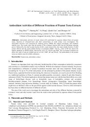 Antioxidant Activities of Different Fractions of Peanut Testa ... - ipcbee