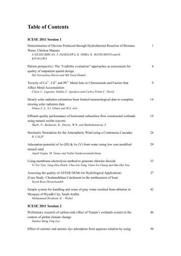 Table of Contents - ipcbee