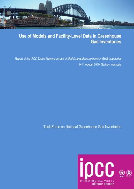 Use of Models and Facility-Level Data in Greenhouse Gas Inventories