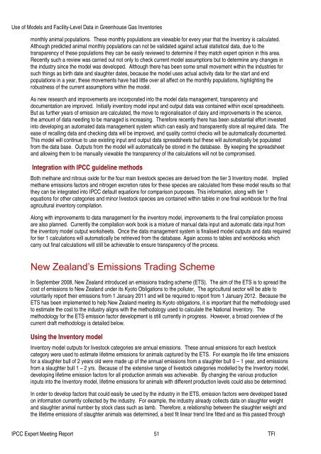 Use of Models and Facility-Level Data in Greenhouse Gas Inventories