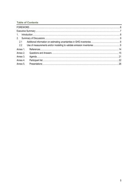 Expert Meeting on Uncertainty and Validation of Emission Inventories