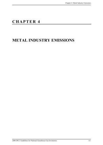 chapter 4 metal industry emissions - IPCC - Task Force on National ...