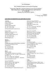 List of Participants - IPCC - Task Force on National Greenhouse Gas ...