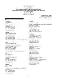 List of Participants - IPCC - Task Force on National Greenhouse Gas ...