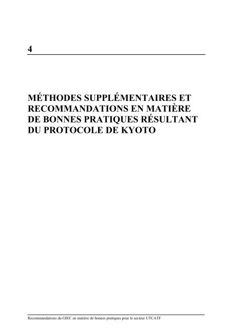 mÃ©thodes supplÃ©mentaires et les recommandations en matiÃ¨re