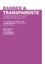 Banner & Transparente übersicht