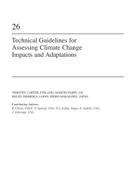 Technical Guidelines for Assessing Climate Change Impacts ... - IPCC