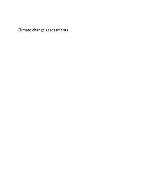 Climate change assessments Review of the processes and ...