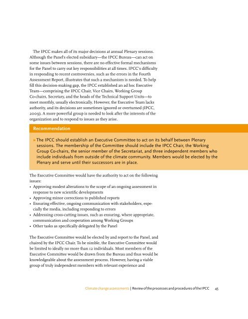 Climate change assessments Review of the processes and ...