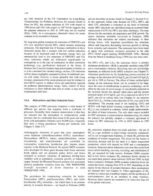 Emissions Scenarios - IPCC